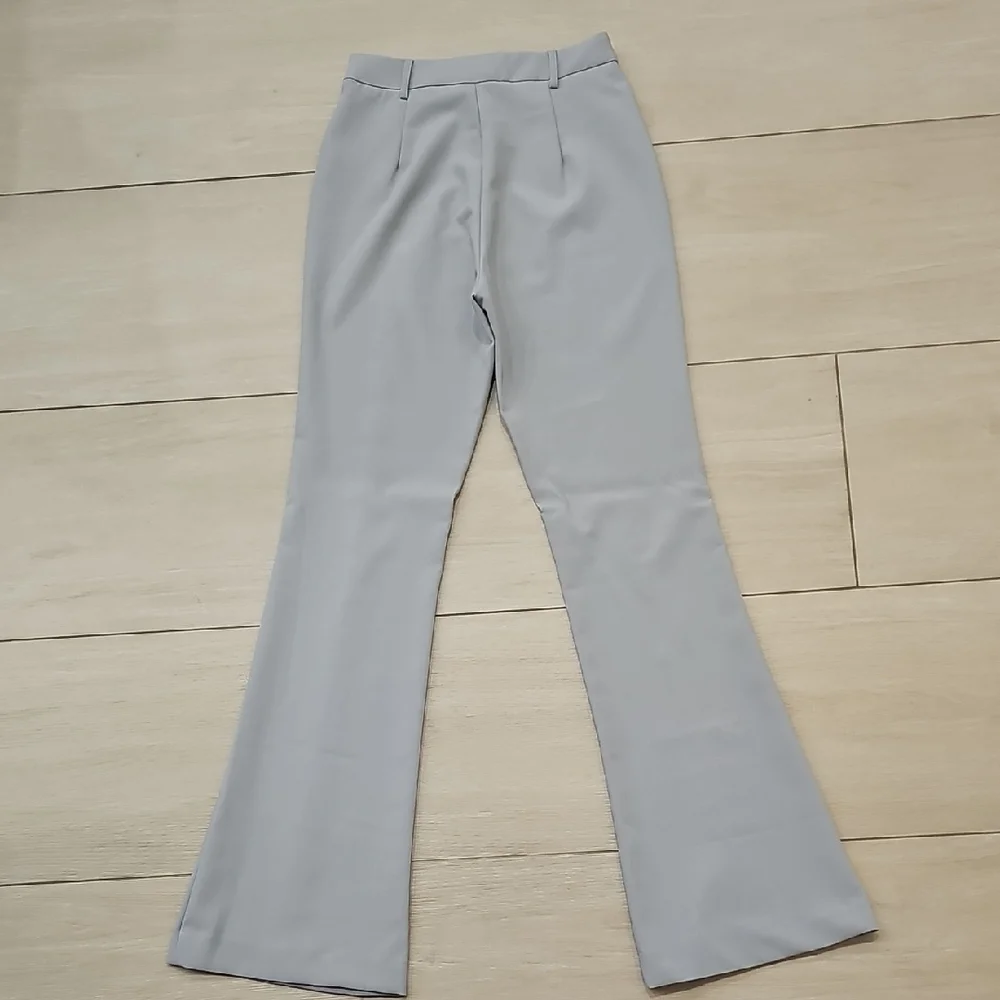 Because Of Alice High Waisted Grey Pants - Picture 5 of 5